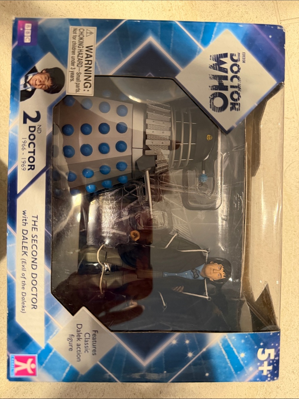 The Second Doctor with Dalek Action Figure Set - Blue
